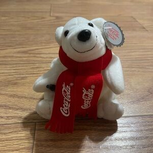 NEW Vintage Coca Cola Polar Bear Plush
